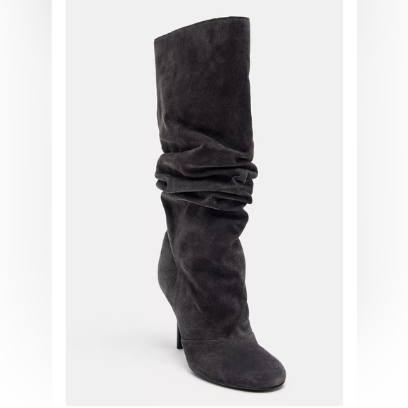 Zara GATHERED LEATHER BOOTS - Picture 4 of 7